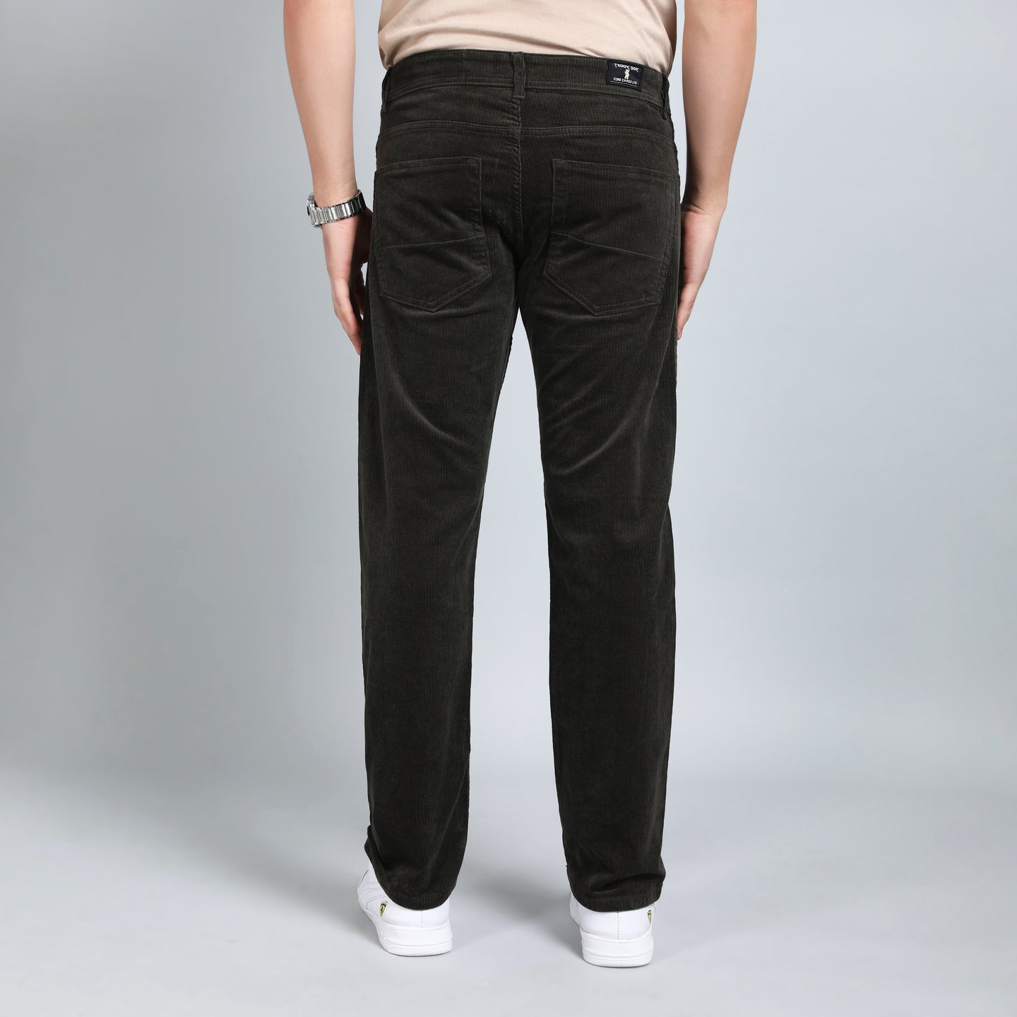 MILLITARY OLIVE CORDUROY PANTS 4770-6